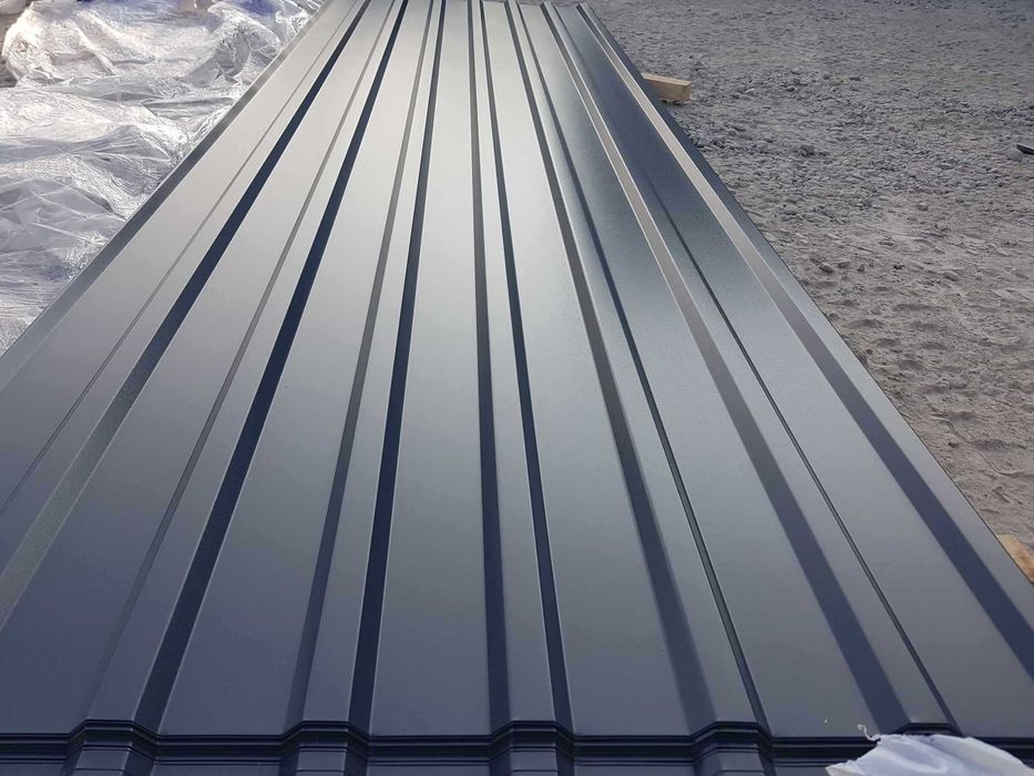 GR0,50 Blacha Trapezowa T18 GRAFIT na Garaż, Kojec -II Gatunek od reki