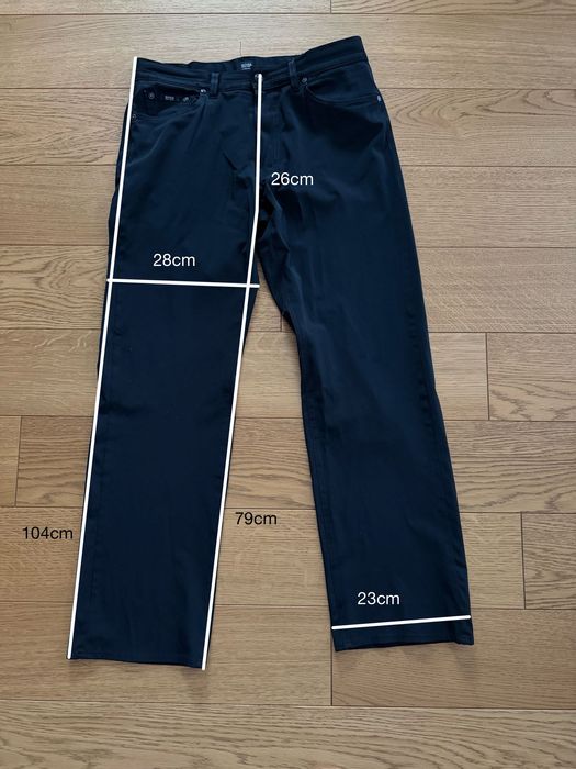 Męskie czarne spodnie, stretch, Hugo Boss - 34/32