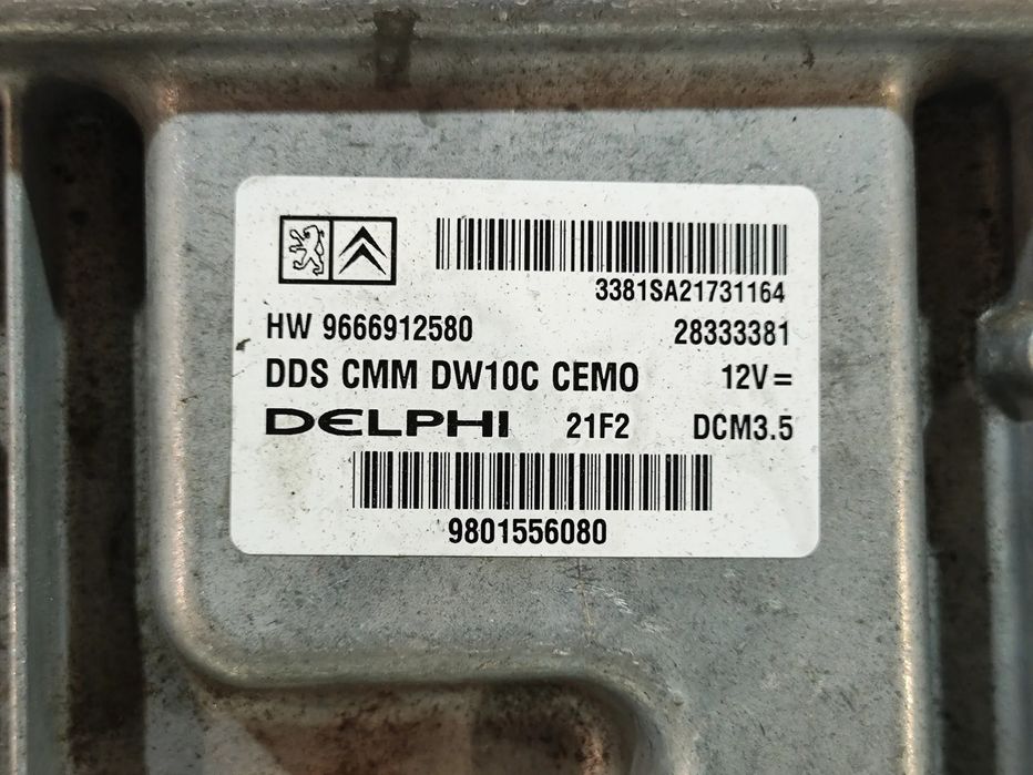 Centralina Motor Delphi PSA Peugeot Citroen 2.0 HDI 16V 163CV 10DYZD