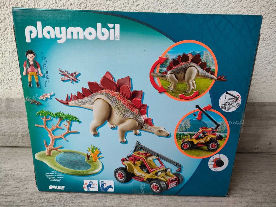 Playmobil Dinos 9432 Dinozaur Stegozaur Pojazd Badawczy NOWY W-wa Lego