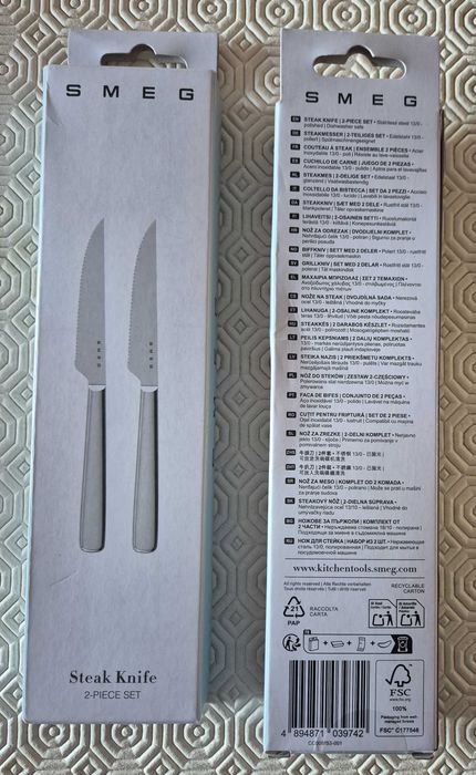 Facas para carne SMEG (novas)