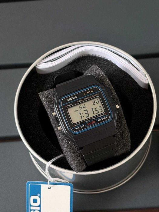 Чоловічий годинник CASIO F-91W-1.