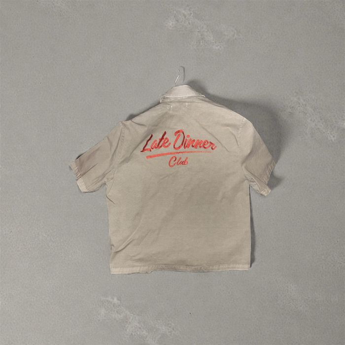 Berska late dinner shirt sand