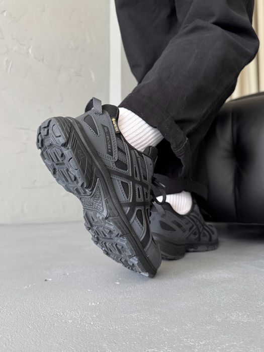 ‼️НОВІ Кросівки Asics Gel-Venture 6 Dark Grey Gore-Tex