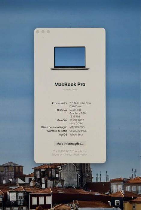 MacBook Pro 16" 2019 - i7 9750H / 32GB Ram / 512GB / Radeon Pro 5300M 4GB