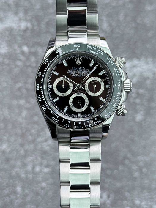Швейцарские часы Rolex Oyster Perpetual Daytona Silver-Black