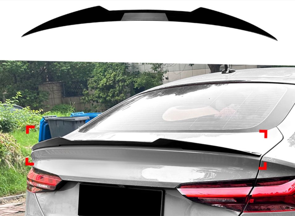 Спойлер лип стиль M4 для Audi A5 B9 2016-2023 ABS пластик, цвет черный глянец арт 9118