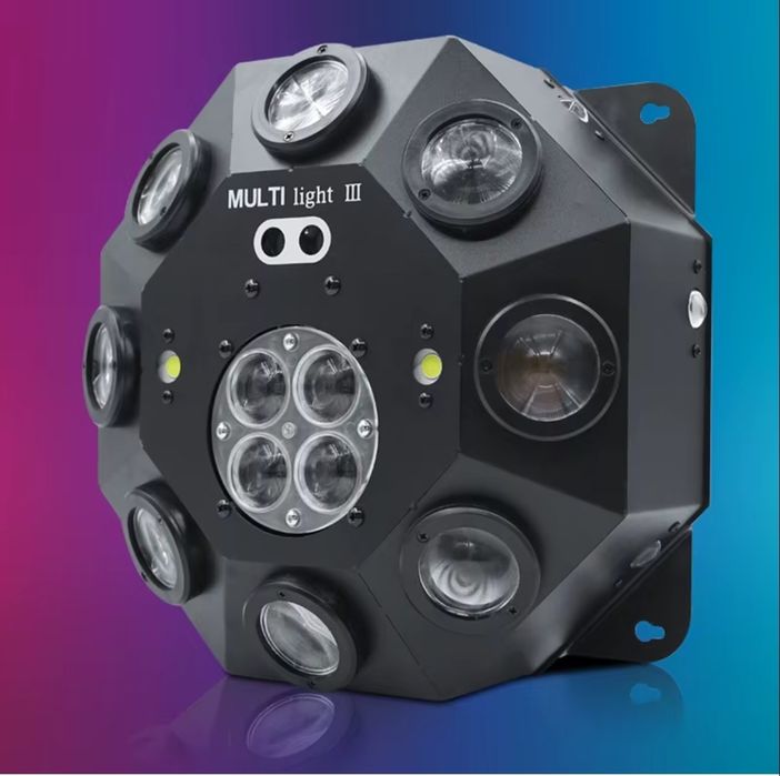 Luz laser de feixe de LED com efeito estroboscópico rotativo 8 Bee Eye