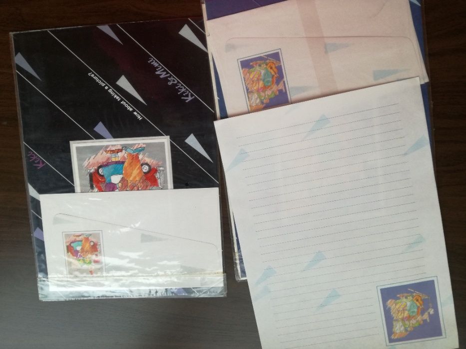 Coleção de Papel de Carta, postais e envelopes - Anos 80/90