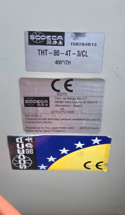 Ventilador extrator 25450 m3 Ar fumos tintas de estufas de pintura h