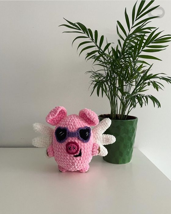 Miś świnka handmade