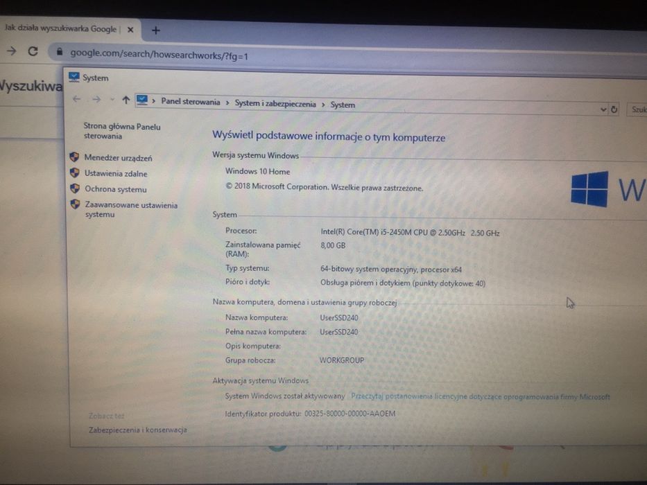 Laptop Toshiba Satellite 13,3’, i5, ram 8gb, ssd 240gb, NVIDIA 315m