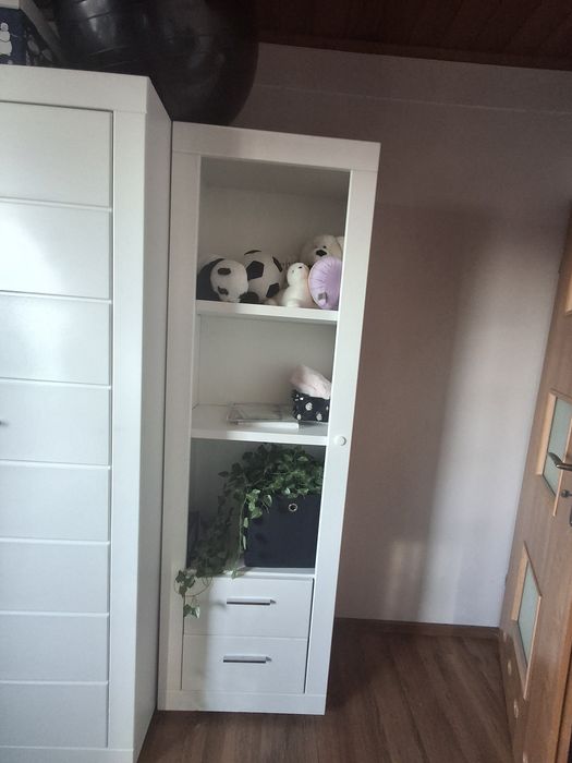 Zestaw (sprzedam osobno)Szafa regał komoda Forte meble Snow