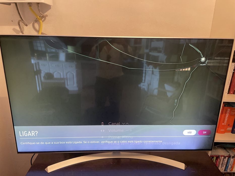 Tv Lg 55 polegadas 3D (ecrãn danificado)