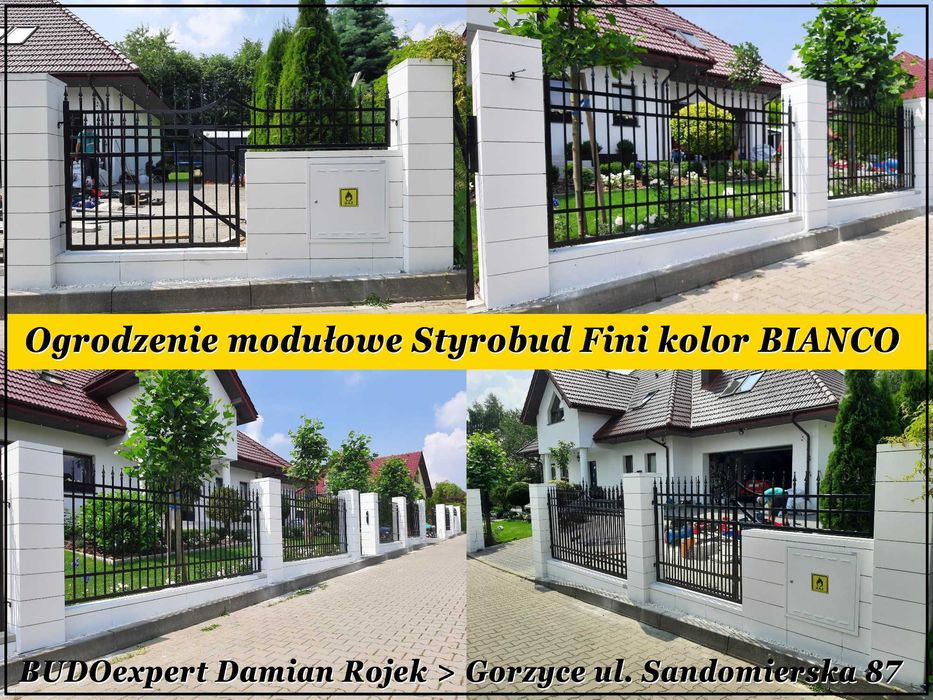 Pustak bloczek gładki STYROBUD FINI ogrodzenie modułowe CAŁA POLSKA