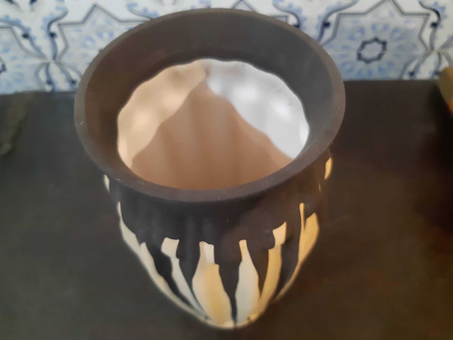 Jarra cerâmica artesanato, altura 26cm, como nova