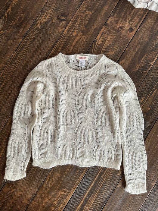 Стильний ажурний светр kontatto