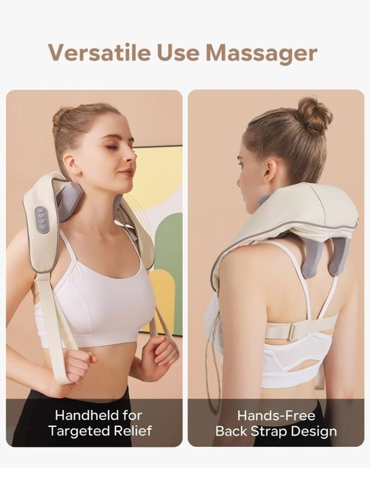 Urządzenie do masażu karku z ciepłem 2 w 1