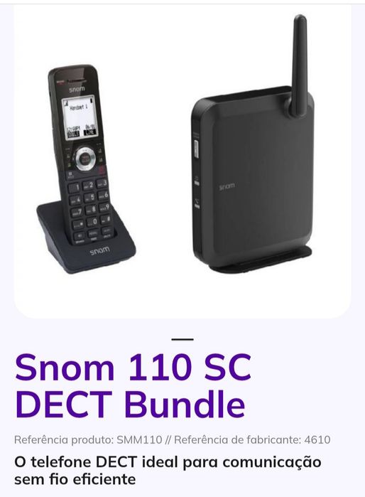 SNOM M110SC base 8 Linhas + telefone SIP DECT