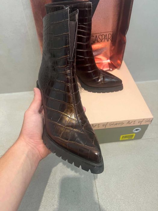 Buty Botki Sztybety na platformie Cesare Gaspari | 38 EU