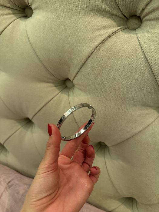 Браслет Cartier love silver