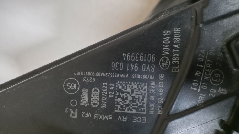 Фари Audi RS3 / A3 8Y0 Matrix LED Європа audi a3 ауди а3 матрица