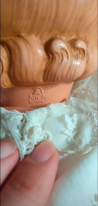 Boneca de celulóide Minerva nº5 36 vintage