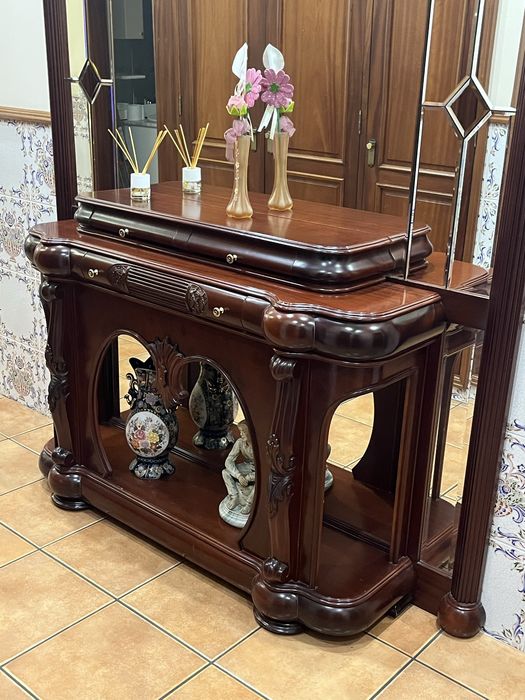 Móvel de Hall de Entrada em Madeira – Excelente Estado