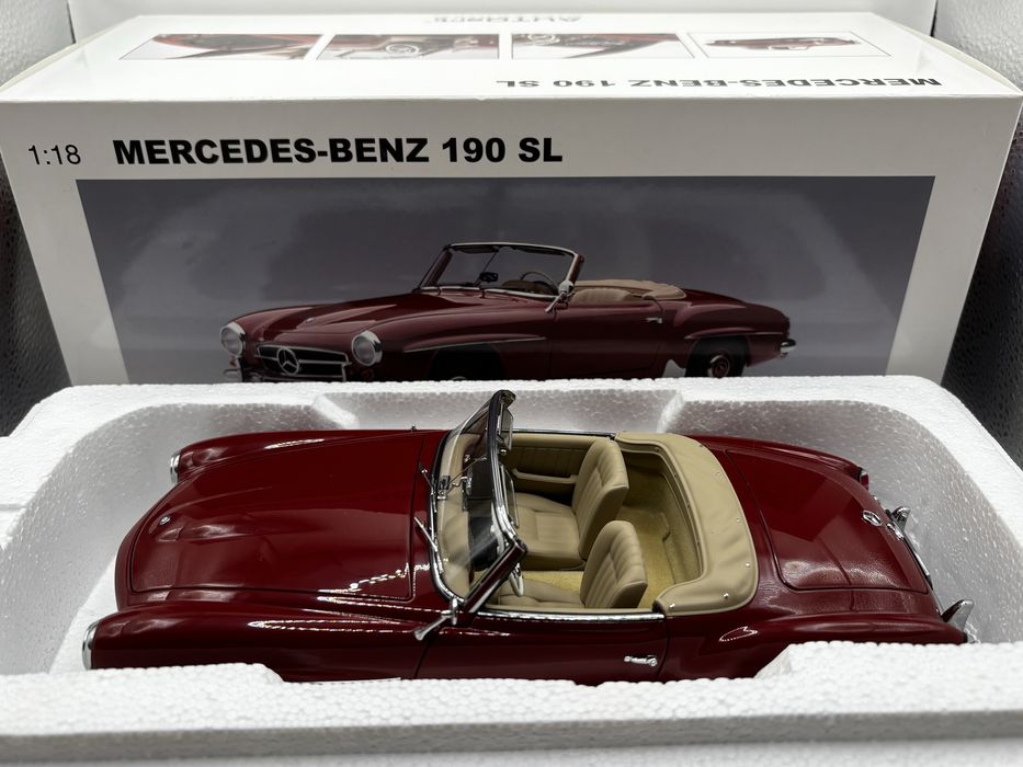 Mercedes-Benz 190 SL 1:18 red AutoArt Millennium rzadki