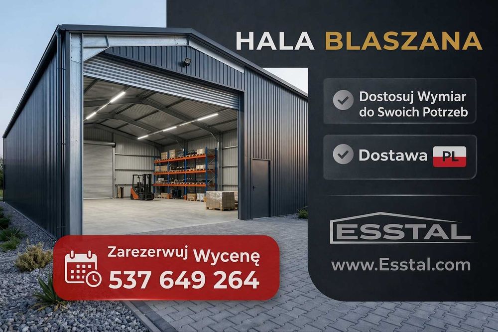 Garaż Blaszany , Witaka Ogrodowa , Schowek Ogrodowy  Magazyn - ESSTAL-