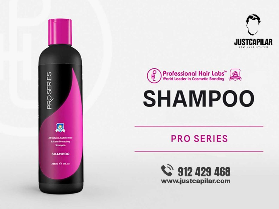Shampoo Pro Series - Uso Diário para Perucas, Apliques e Sistemas Capilares - 8oz (236ml) - Próteses Capilares | Justcapilar - Lisboa e Aveiro