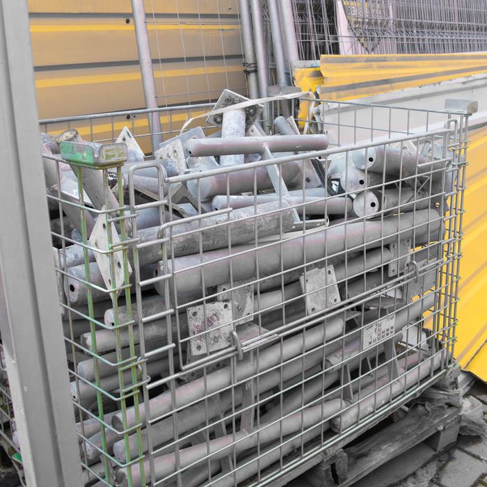 Słupek stalowy ochronny–zabezpieczenie dla magazynów-H- 42cm śr.7 cm