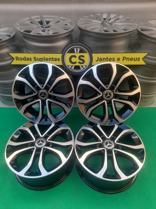 Jantes Mercedes 17" 5x112  Classe A, B, C, CLA Vito Jantes originais Maquinadas
