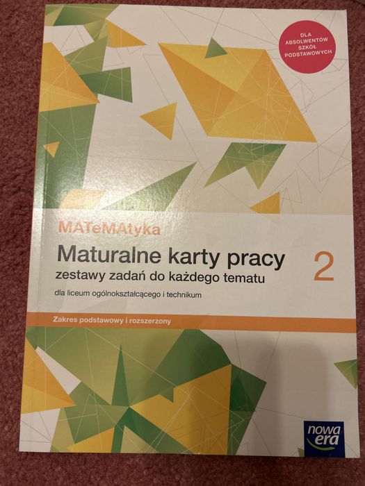Matematyka maturalne karty pracy 2 Nowa Era
