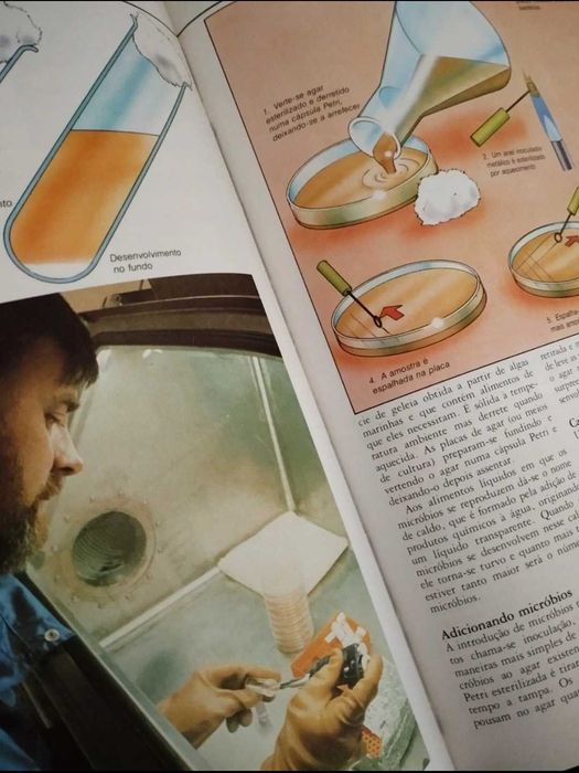 Livro "Micróbios" 1985