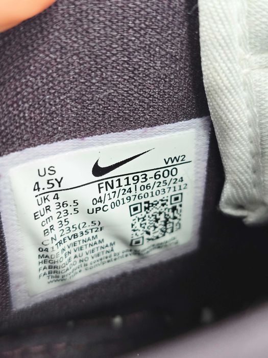 Nike air force 1 mid easyon wysokie skórzane sneakersy 36,5