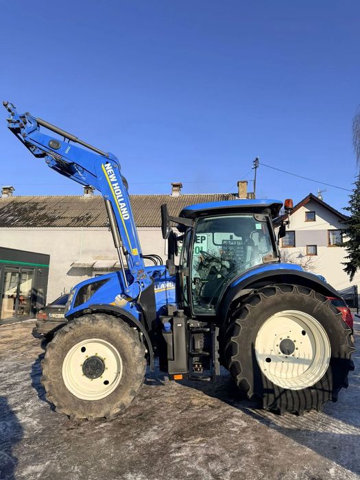 New Holland T6.125S  z ładowaczem czołowym, 125 koni, 4 cylindry, cały w oryginale