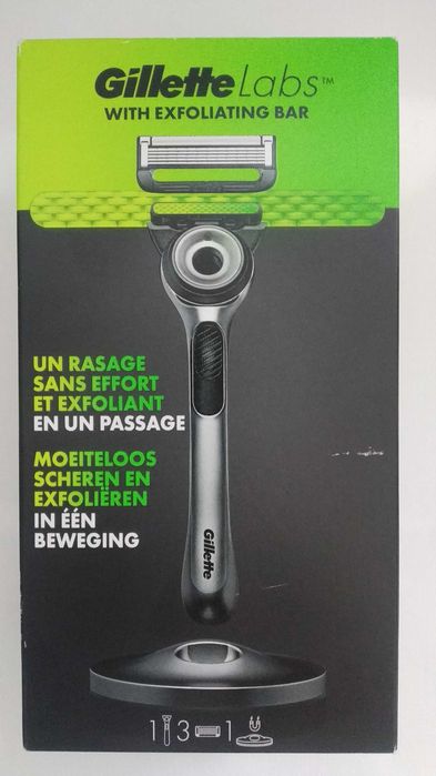 Бритва Gillette Labs (3 картриджа) + подарунок Nivea men