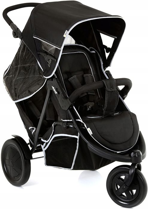 hauck freerider wózek spacerowy bliźniaczy rok po roku black