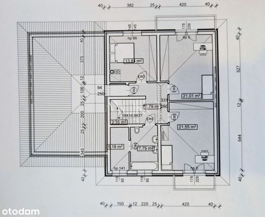 Duży dom do adaptacji na działce 1017 m2
