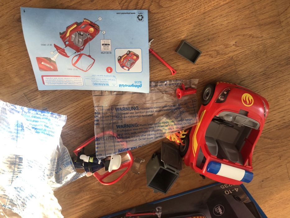 Playmobil 9235 City Action straż pożarna karton stan BDB