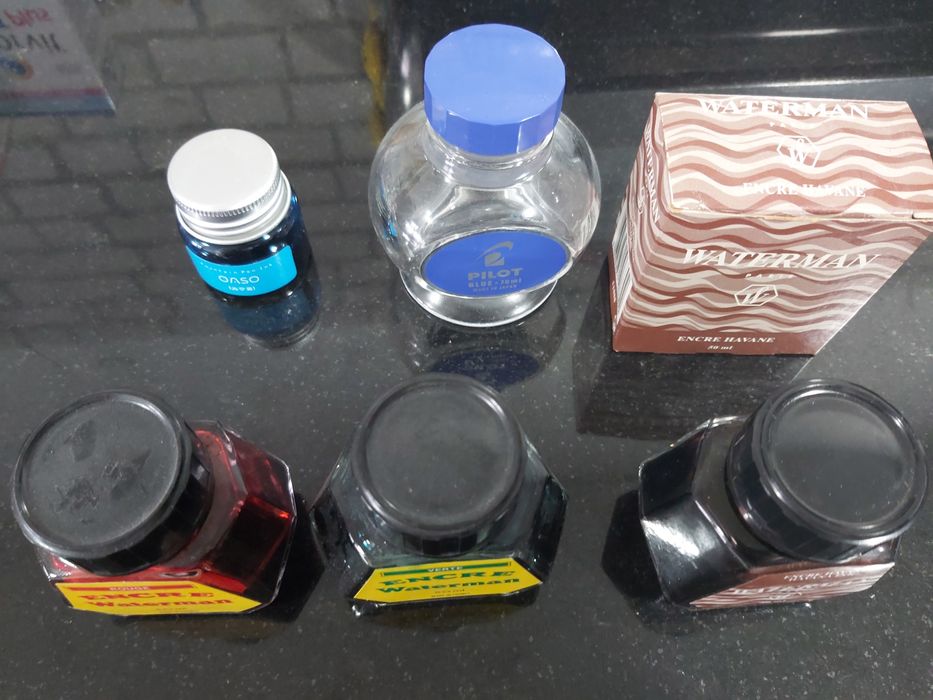 Vendo tinteiros para caneta permanente Waterman, OASO e Pilot