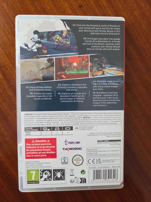 Jogo Nintendo Switch Epic Mickey Rebrushed