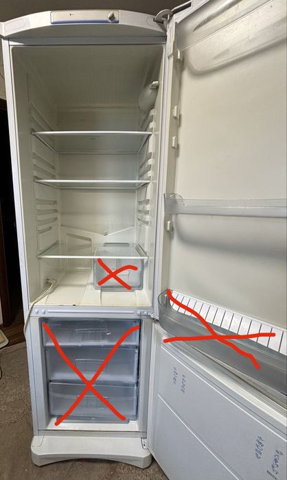 Скляні полиці на холодильник Indesit