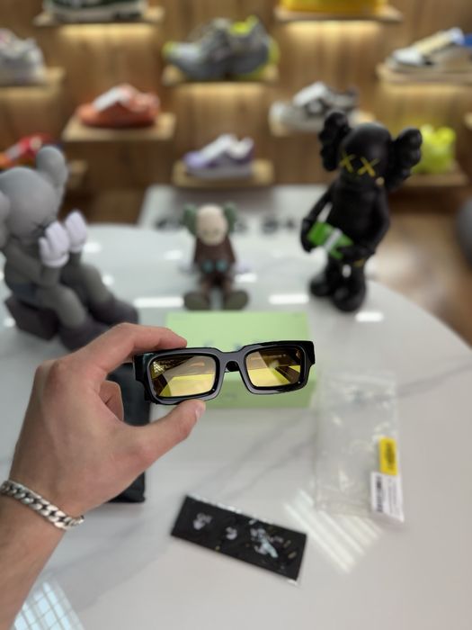 Окуляри Сонцезахисні OFF-WHITE Oregon Sunglasses Black / Yellow — zdjęcie 3