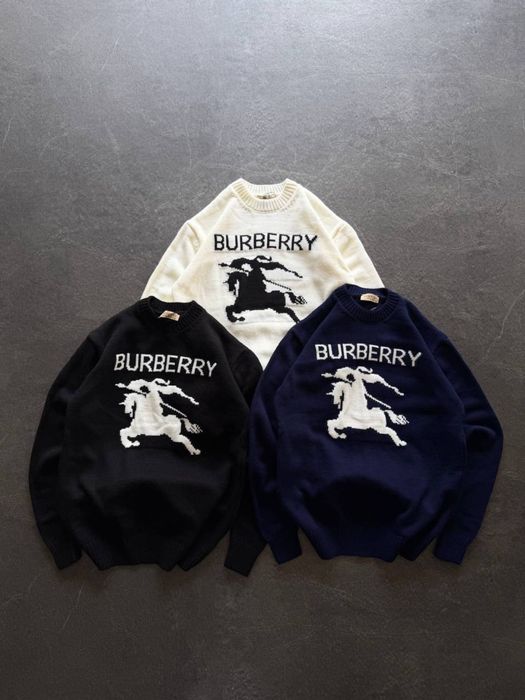 Кофта Burberry мужская Свитер Burberry Лонг Burberry Черный свитер барбери унисекс Кофта Барбери осеняя Худи Burberry Вязаный свитер барбери черный