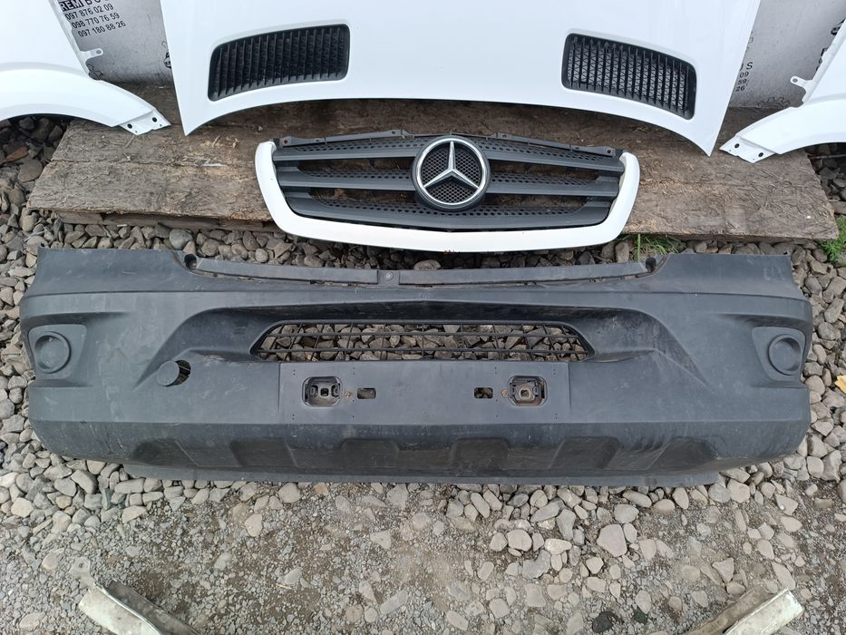 Морда біла MB Sprinter W906 2014-2018 restyle Спрінтер рестайл Капот