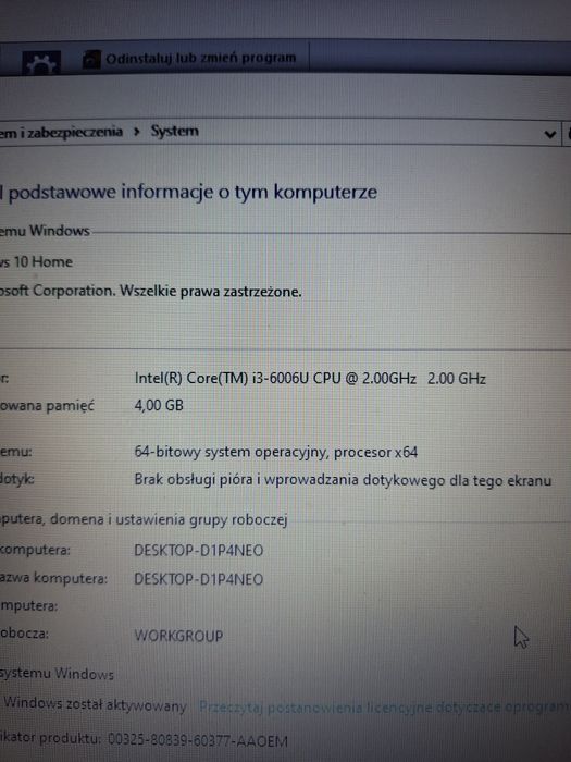 Laptop HP i36006U 4GB RAM