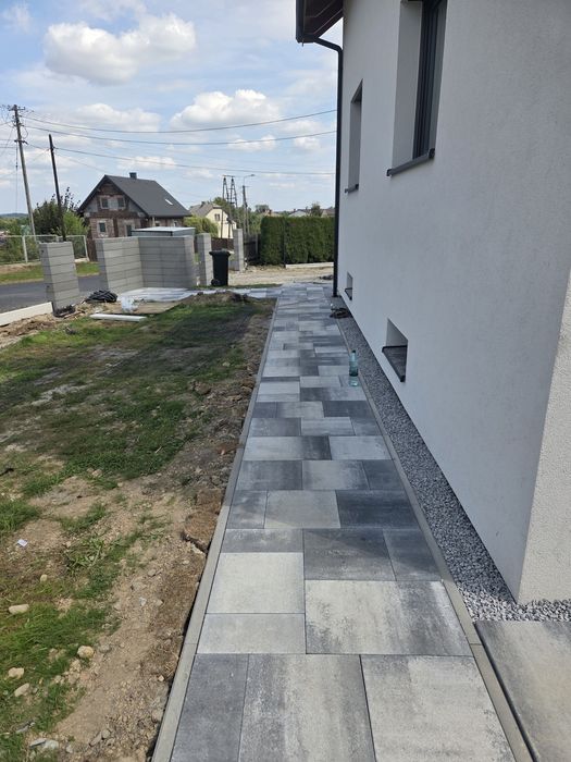 Brukarstwo Układanie kostki brukowej