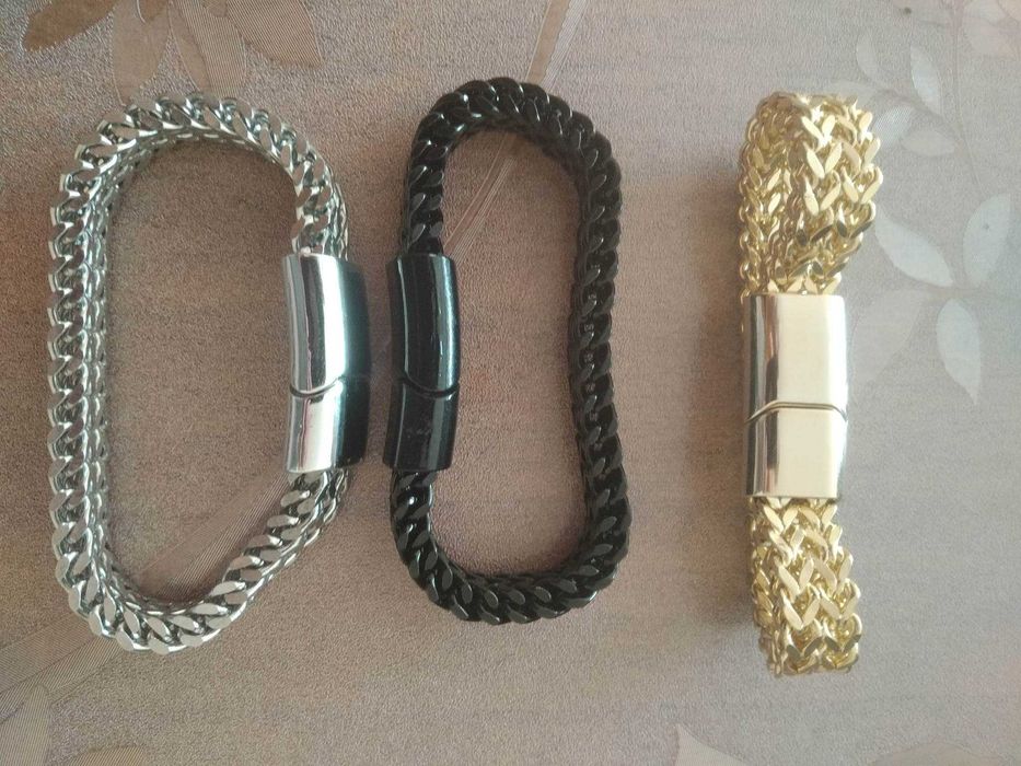 массивный браслет 19см